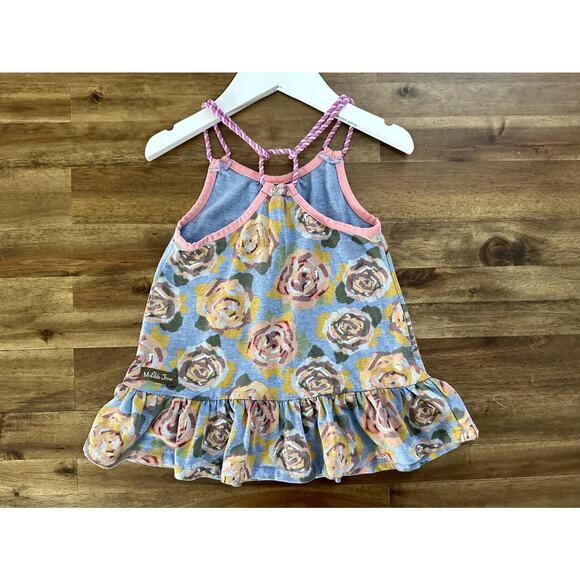 Matilda Jane The Adventure Begins Twister Tank Top Blue Pink Floral Sleeveless 2 - Picture 5 of 8